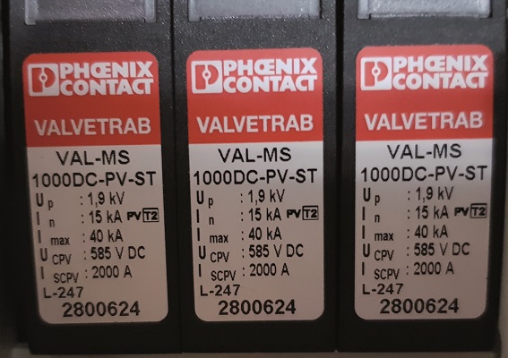 zabezpieczenie przeciwprzepięciowe DC panel PV sztymelski